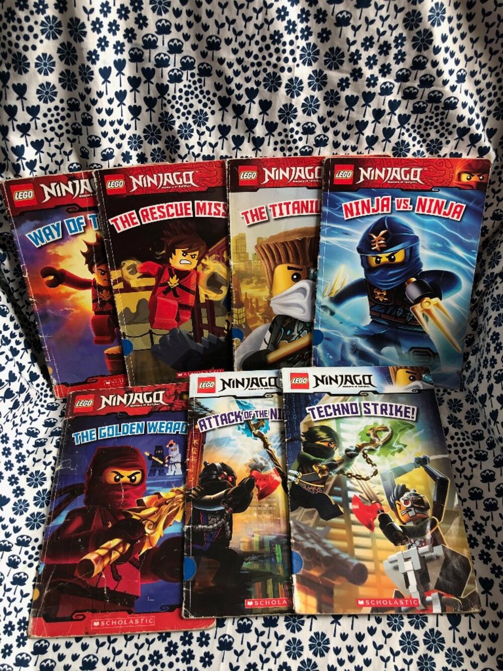 Lego Ninjago Scholastic Books Lot Of 7 Comics